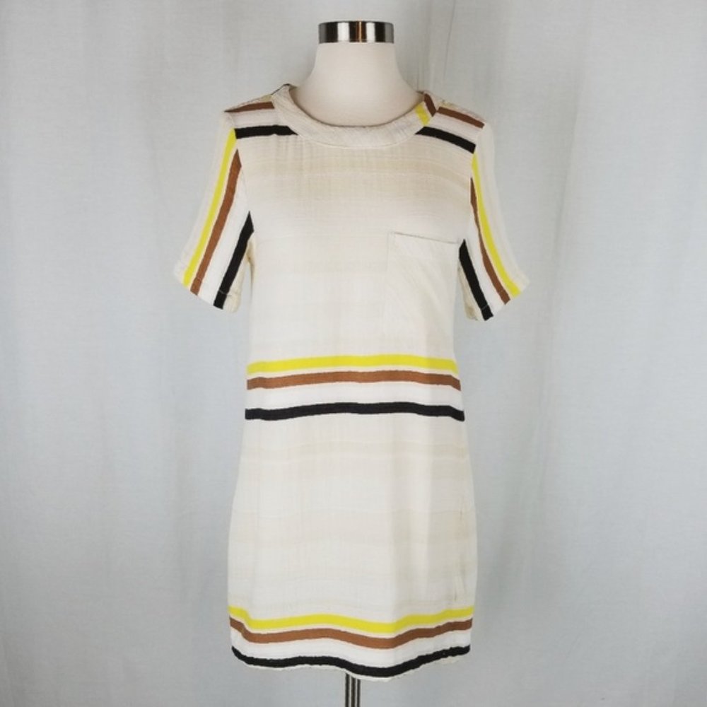 Ace & Jig Striped Gauze Pocket T Shirt Dress